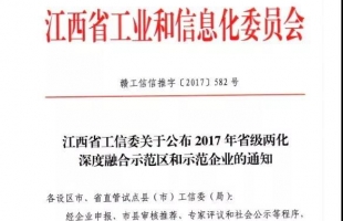 海尔思药业喜获2017年省级两化深度融合示范企业